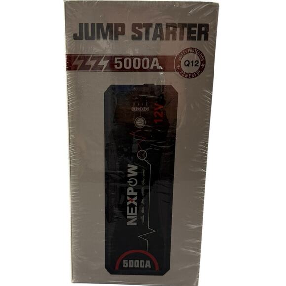 NIB NEXPOW Car Jump Starter Car Battery Jump Starter Pack 5000A Peak Q12 - Picture 1 of 2